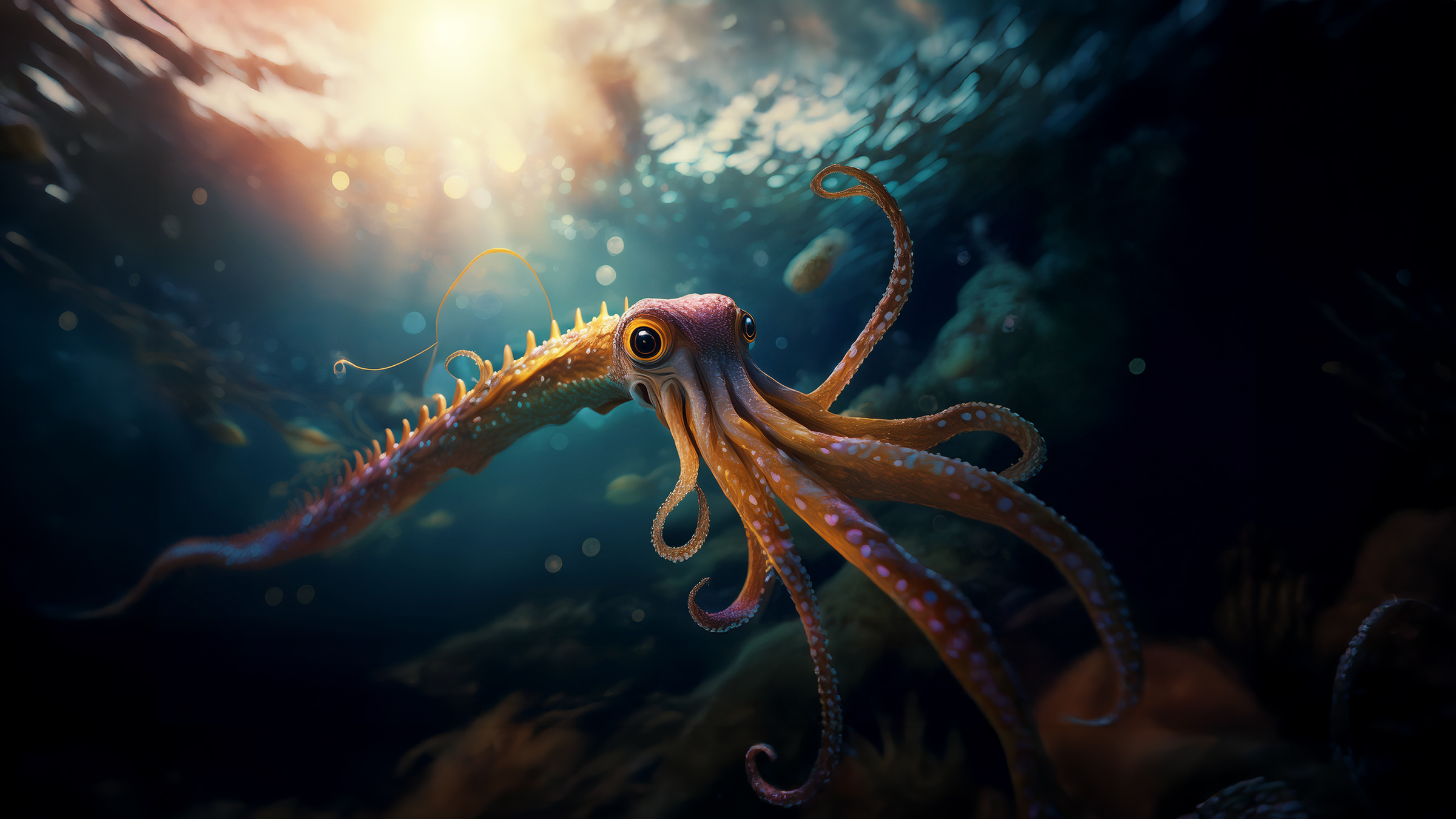 Squid from Dreamland Ocean Dragon fish #08